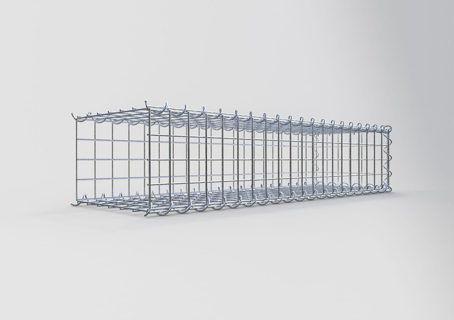 Gabbione aggiuntivo tipo 2 100 cm x 20 cm x 30 cm (L x A x P), maglia 5 cm x 5 cm, a spirale