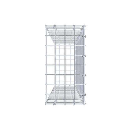 Anbaugabione Typ 2 100 cm x 20 cm x 40 cm (L x H x T), Maschenweite 5 cm x 5 cm, C-Ring