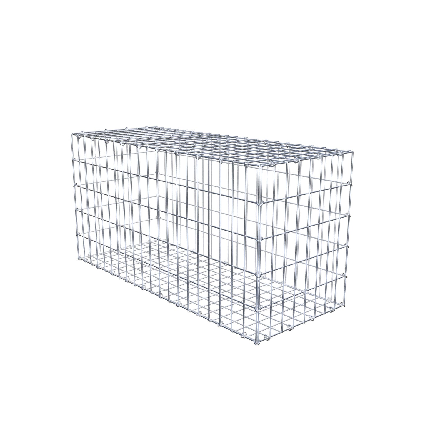 Gabione 100 cm x 50 cm x 40 cm (L x H x T), Maschenweite 5 cm x 10 cm, C-Ring