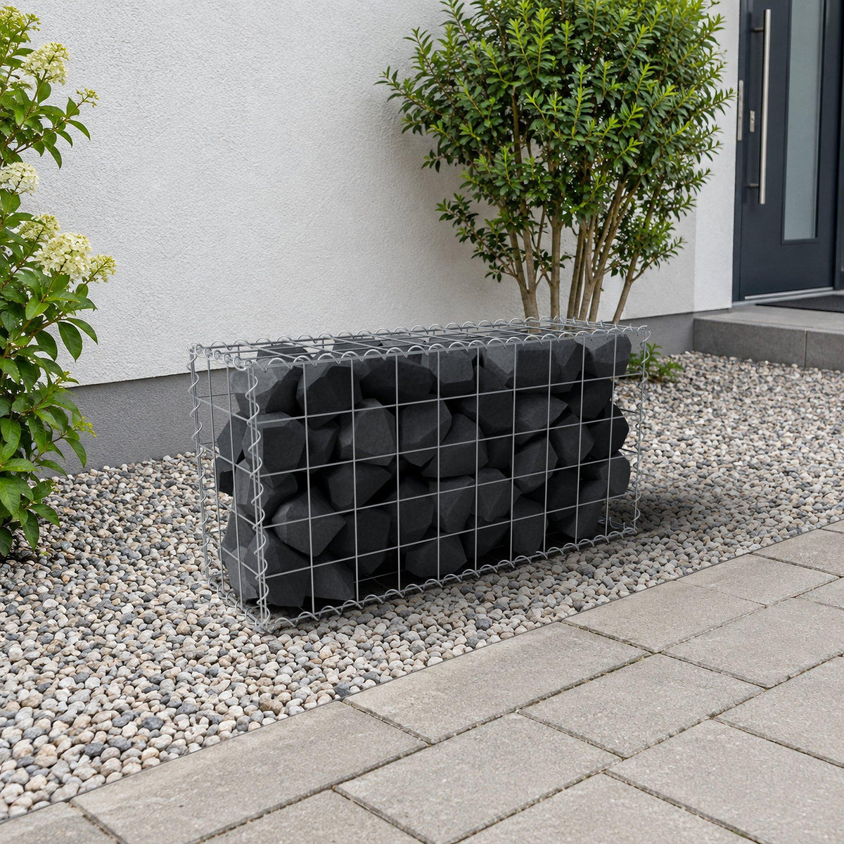 Gabione 100 cm x 50 cm x 30 cm (L x H x T), Maschenweite 10 cm x 10 cm, Spirale
