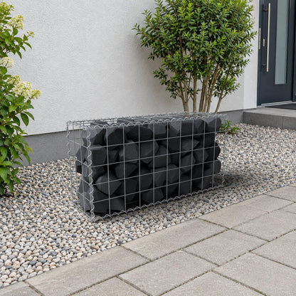 Gabione 100 cm x 50 cm x 30 cm (L x H x T), Maschenweite 10 cm x 10 cm, Spirale