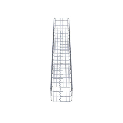 Colonne de gabion carrée 32 cm x 32 cm, 200 cm de hauteur, MW 5 cm x 10 cm