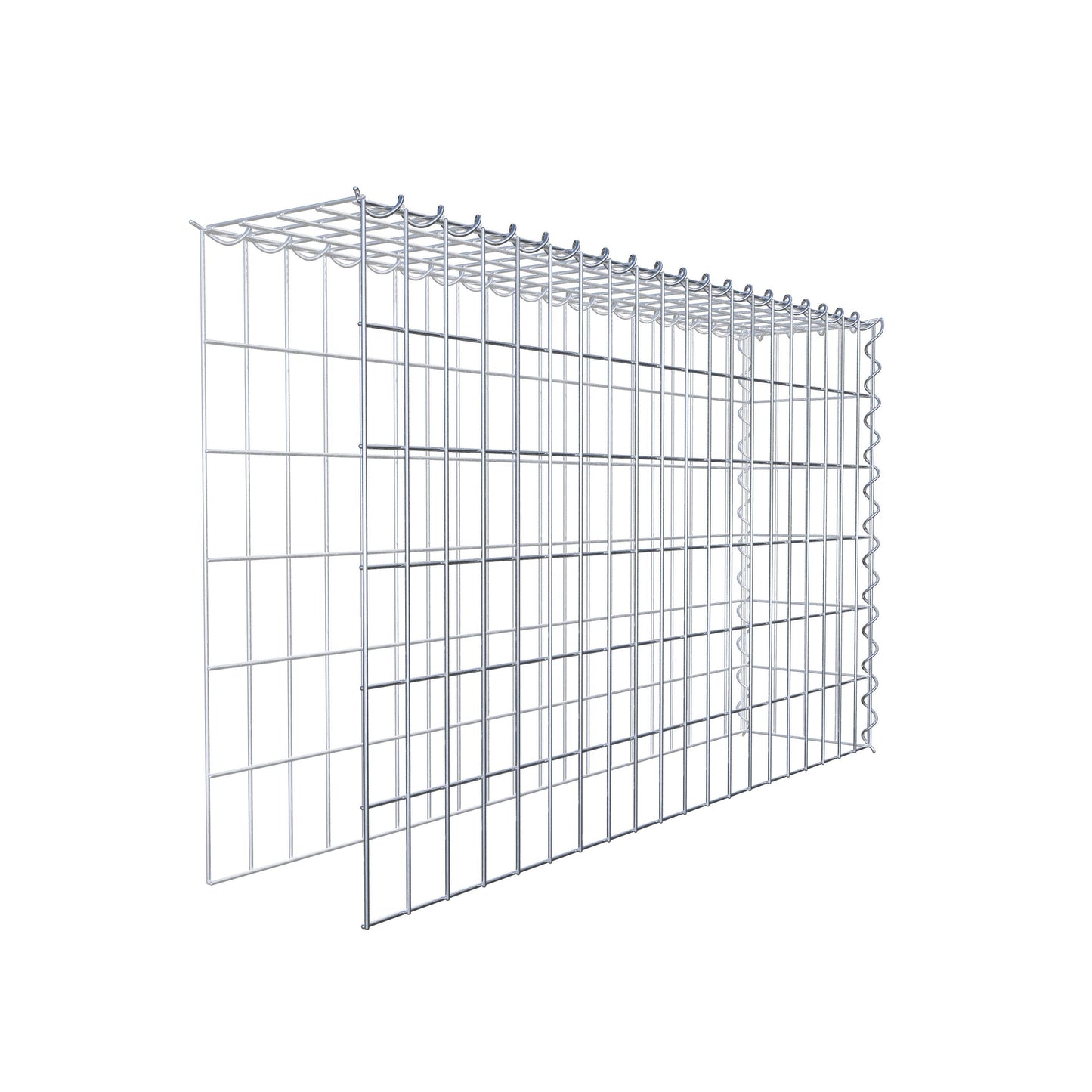 Anbaugabione Typ 4 100 cm x 60 cm x 20 cm (L x H x T), Maschenweite 5 cm x 10 cm, Spirale