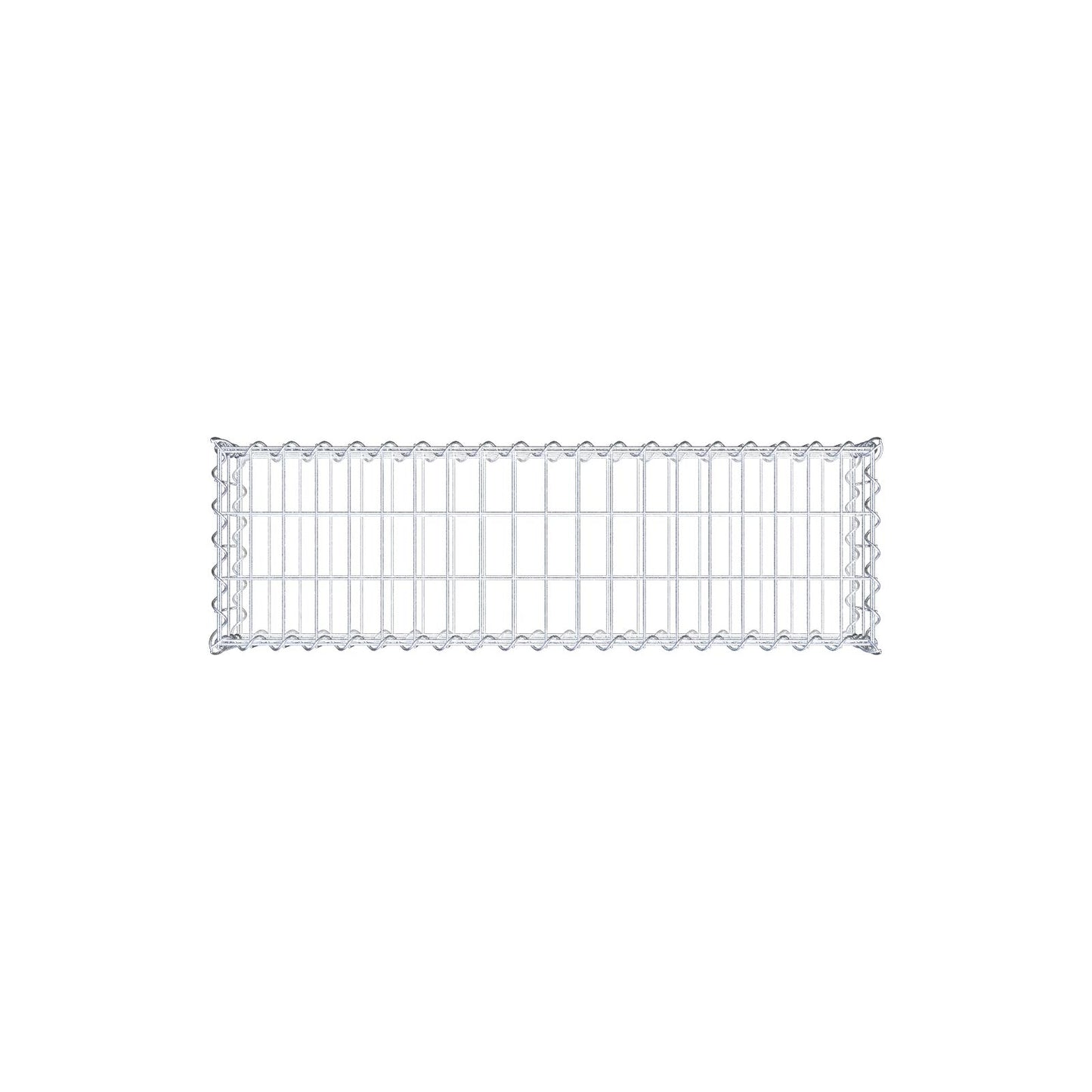 Gabion 100 cm x 20 cm x 30 cm (L x H x D), maskestørrelse 5 cm x 10 cm, spiral