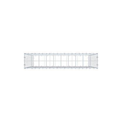 Gavión 100 cm x 100 cm x 20 cm (L x A x P), malla 10 cm x 10 cm, anillo en C