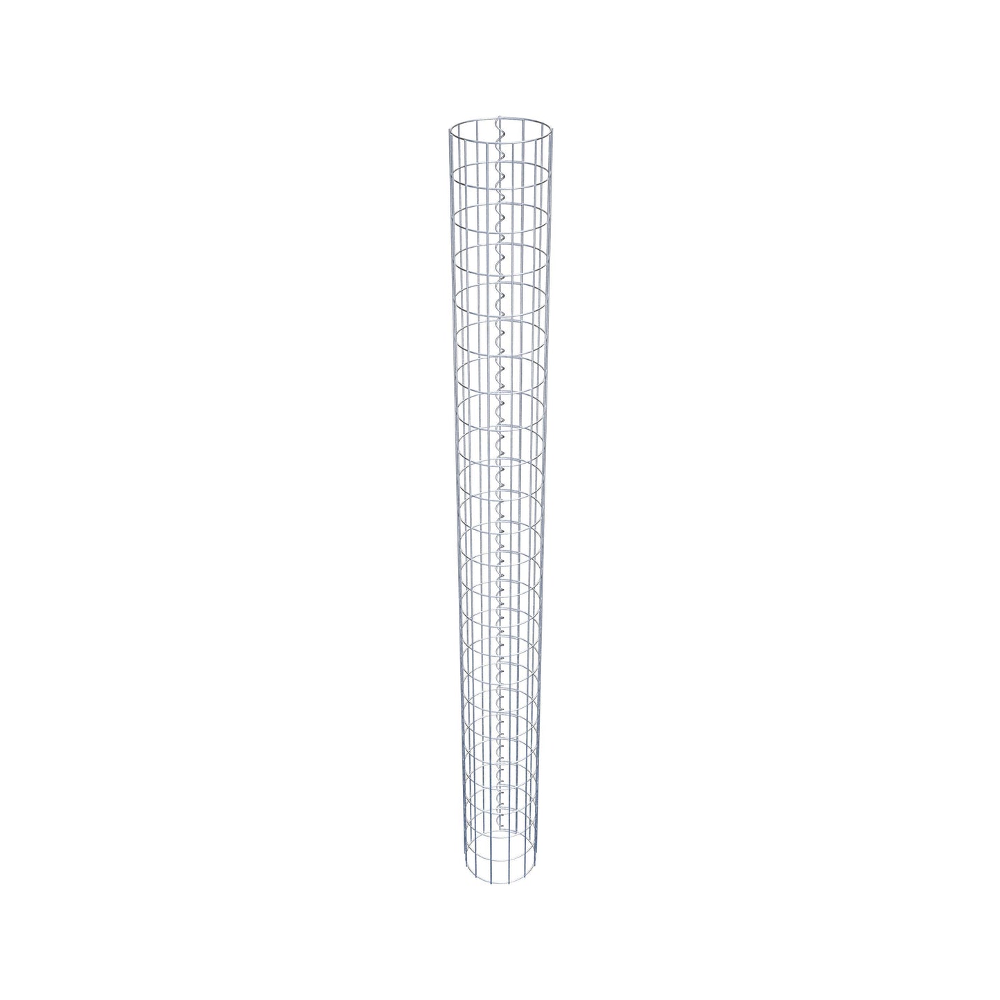 Gabionensäule rund 22 cm Durchmesser, 230 cm Höhe, Maschenweite 5 cm x 10 cm