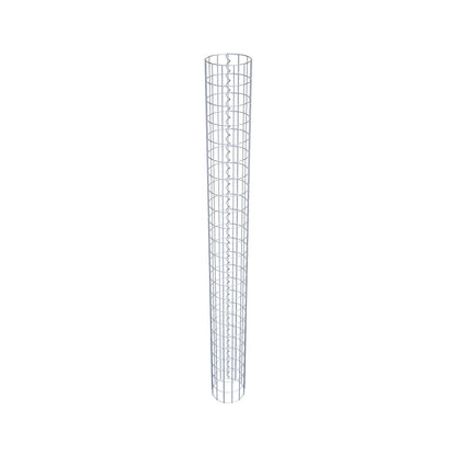 Gabionensäule rund 22 cm Durchmesser, 230 cm Höhe, Maschenweite 5 cm x 10 cm