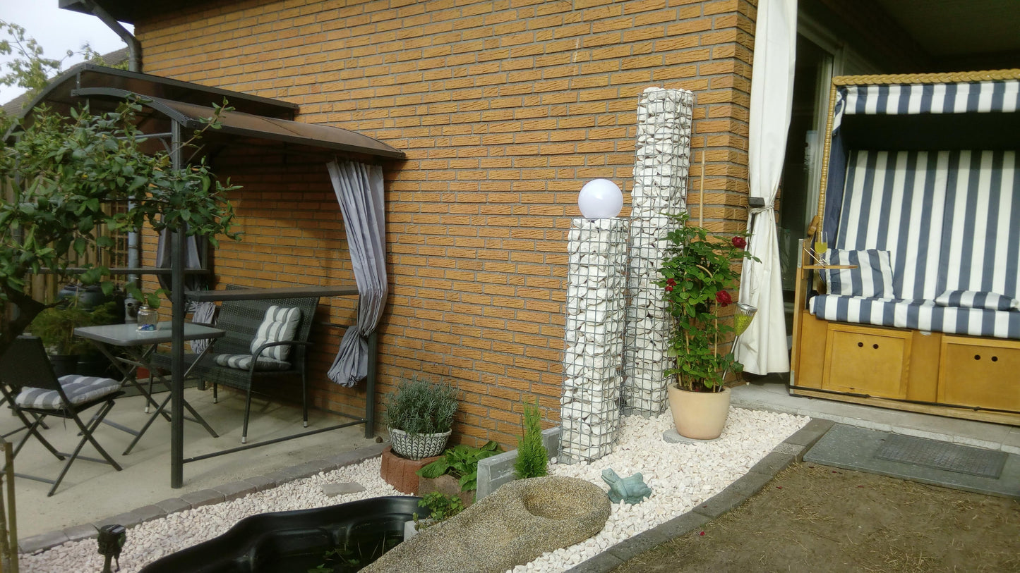 Colonna di gabbioni 22 x 22 cm MW 5 x 5 cm quadrato