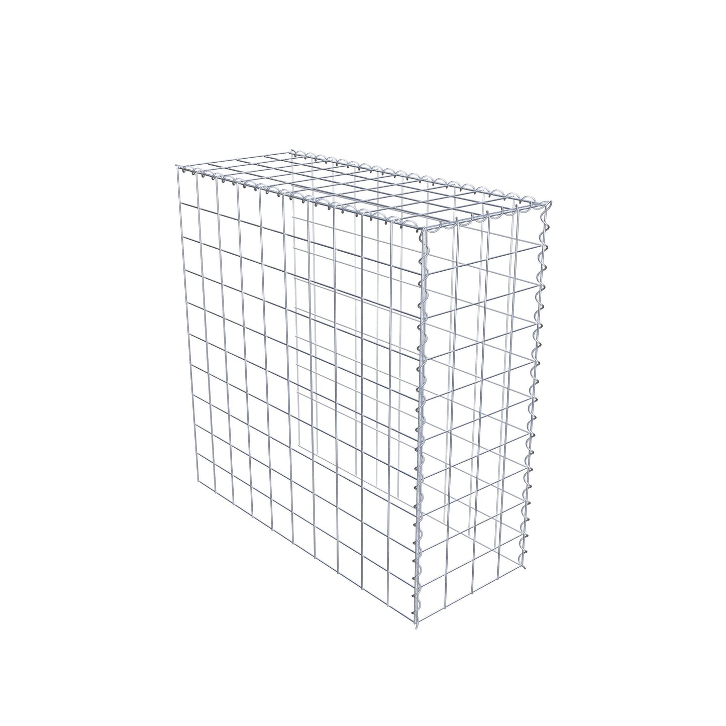 Gabbione aggiuntivo tipo 4 100 cm x 100 cm x 40 cm (L x H x P), dimensione maglia 10 cm x 10 cm, a spirale