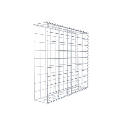 Anbaugabione Typ 2 100 cm x 90 cm x 20 cm (L x H x T), Maschenweite 10 cm x 10 cm, Spirale
