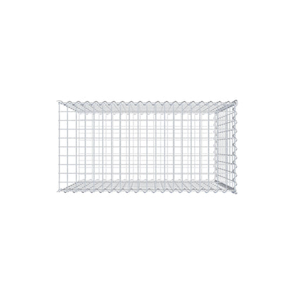 Gabbione aggiuntivo tipo 2 100 cm x 90 cm x 50 cm (L x H x P), dimensione maglia 5 cm x 10 cm, a spirale