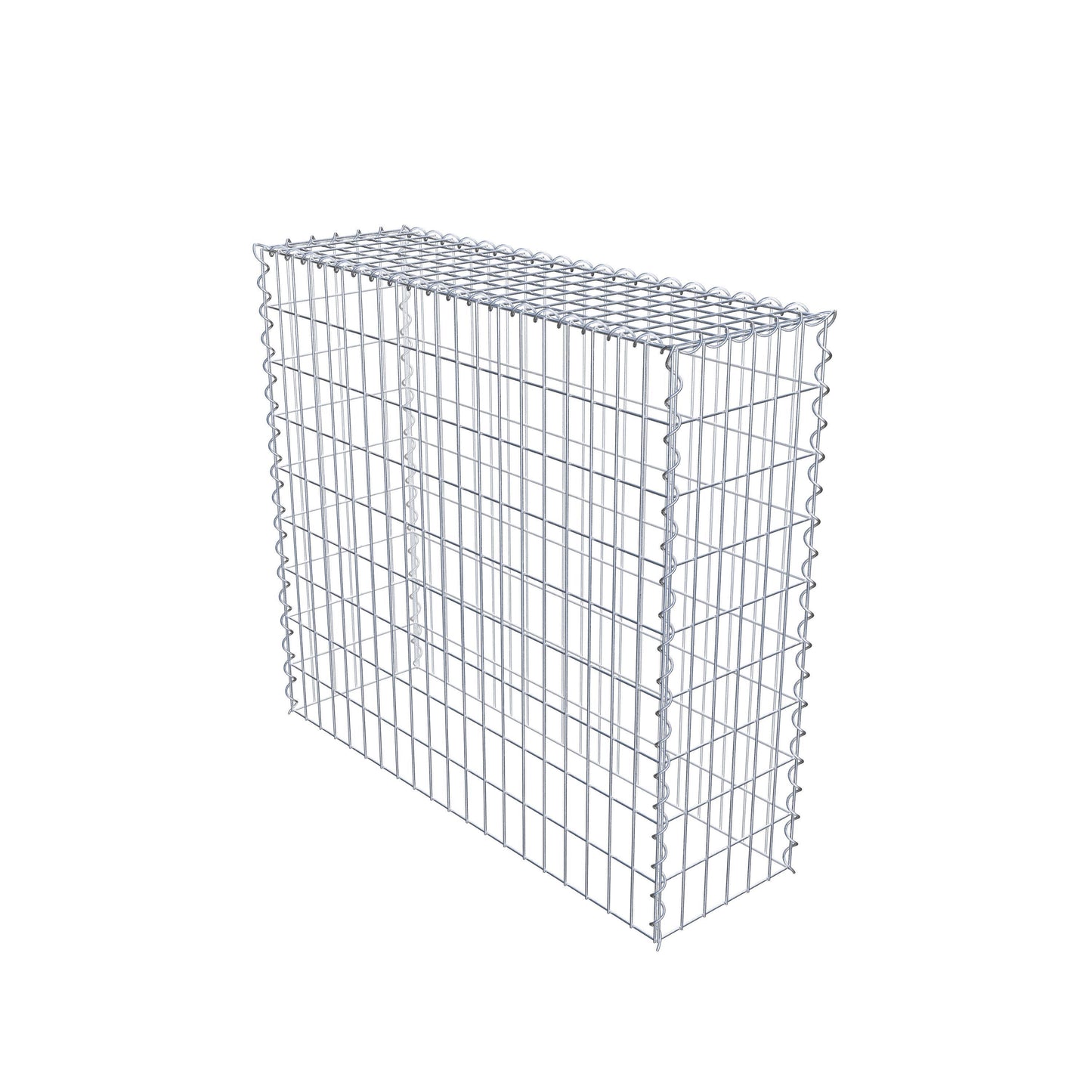 Gabbione aggiuntivo tipo 3 100 cm x 90 cm x 30 cm (L x H x P), maglia 5 cm x 10 cm, spirale