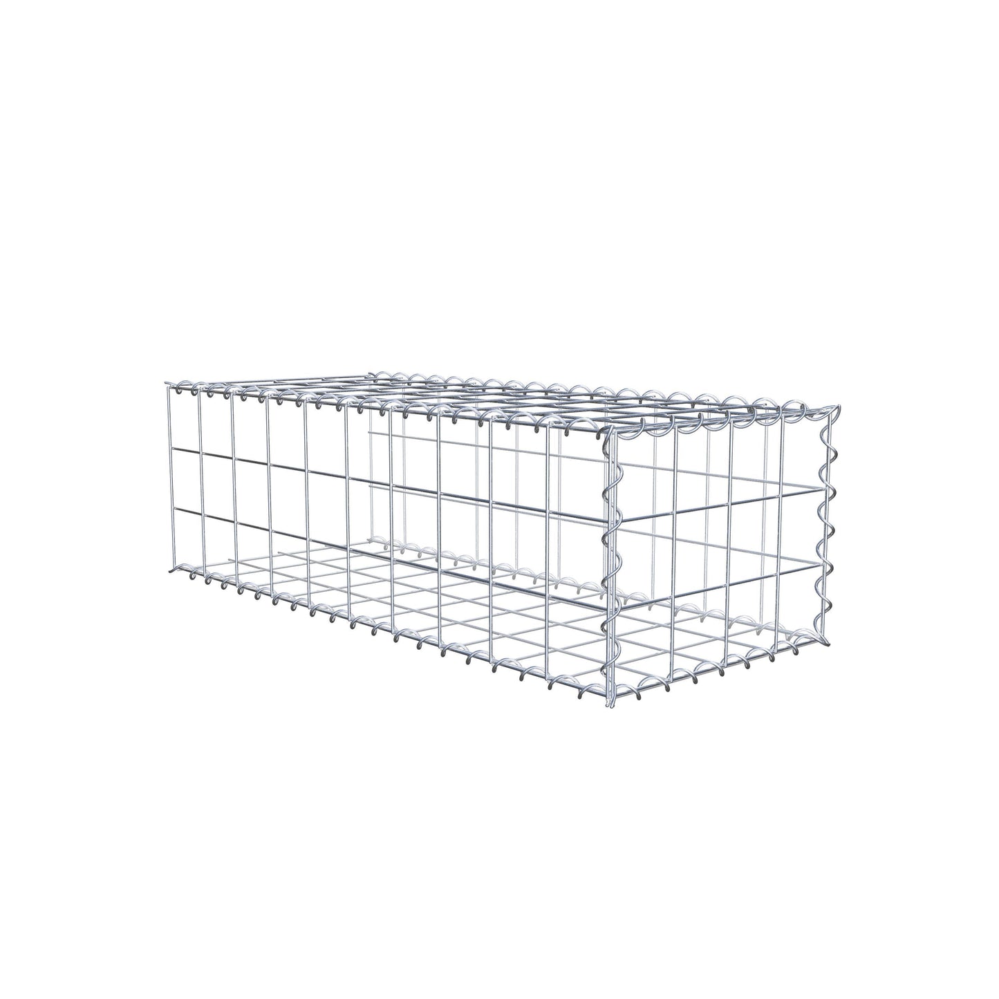 Anbaugabione Typ 2 100 cm x 30 cm x 40 cm (L x H x T), Maschenweite 10 cm x 10 cm, Spirale