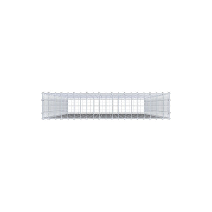 Gabion 200 cm x 100 cm x 20 cm (L x H x D), maskstorlek 5 cm x 5 cm, C-ring