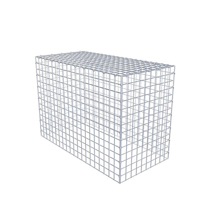 Type 3 oplegkorf 100 cm x 70 cm x 50 cm (L x H x D), maaswijdte 5 cm x 5 cm, C-ring