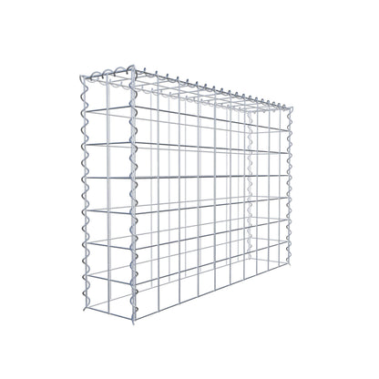 Gabion rapporté type 3 100 cm x 70 cm x 20 cm (L x H x P), mailles 10 cm x 10 cm, spirale