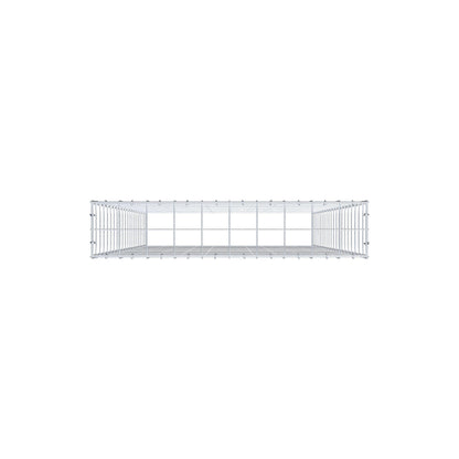 Mounted gabion type 3 200 cm x 100 cm x 20 cm (L x H x D), mesh size 10 cm x 10 cm, C-ring