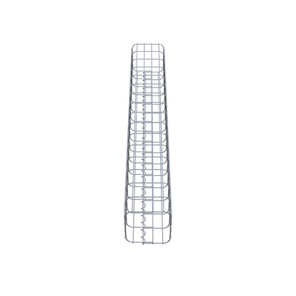 Gabionensäule eckig 22 cm x 22 cm, 160 cm Höhe, MW 5 cm x 10 cm