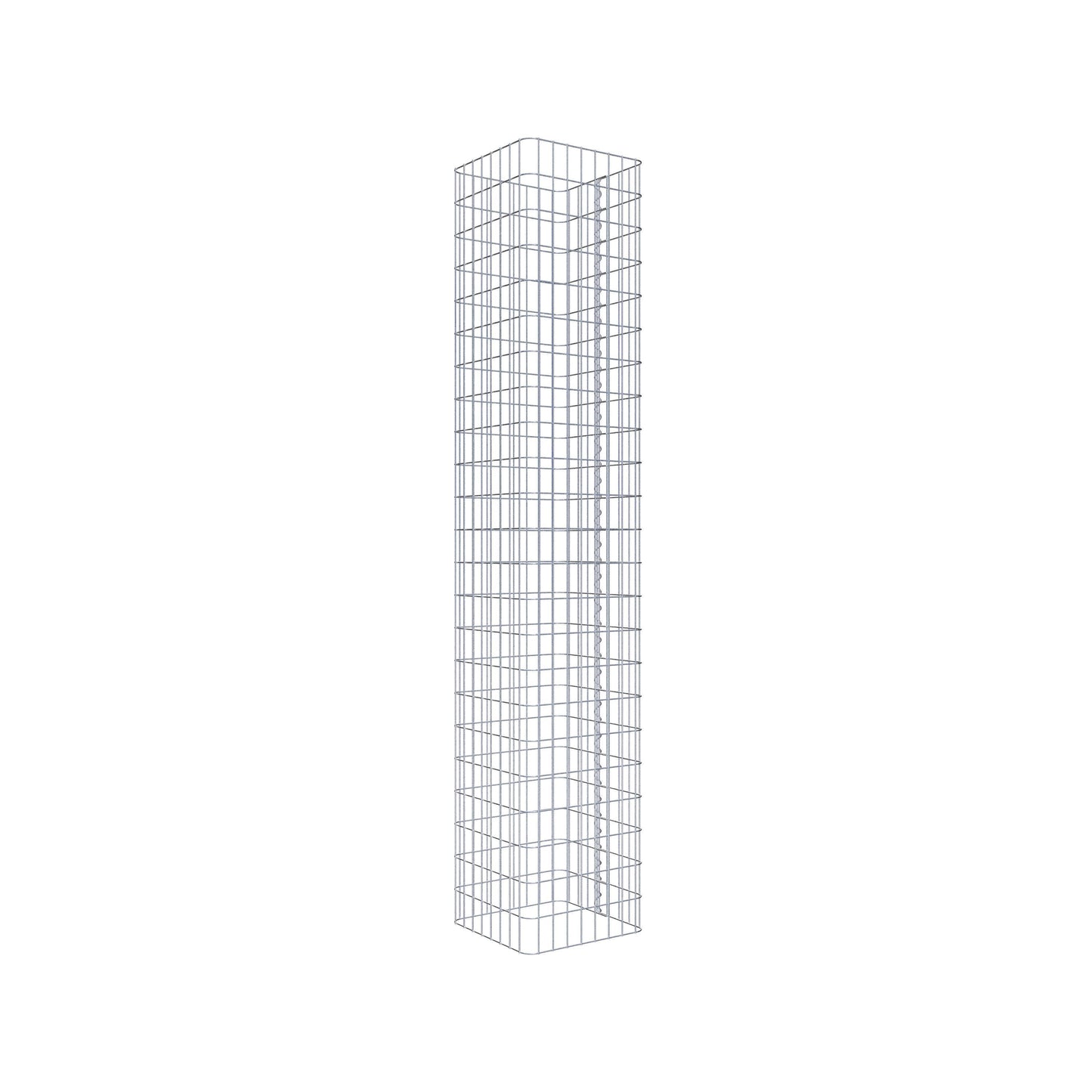 Gabion column square 42 cm x 42 cm, 230 cm high, MW 5 cm x 10 cm