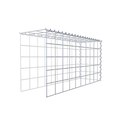 Gabion rapporté type 4 100 cm x 50 cm x 30 cm (L x H x P), mailles 10 cm x 10 cm, spirale