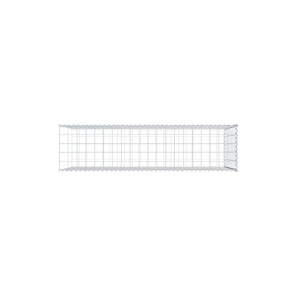 Opvokset gabion type 2 200 cm x 100 cm x 50 cm (L x H x D), maskestørrelse 10 cm x 10 cm, spiral