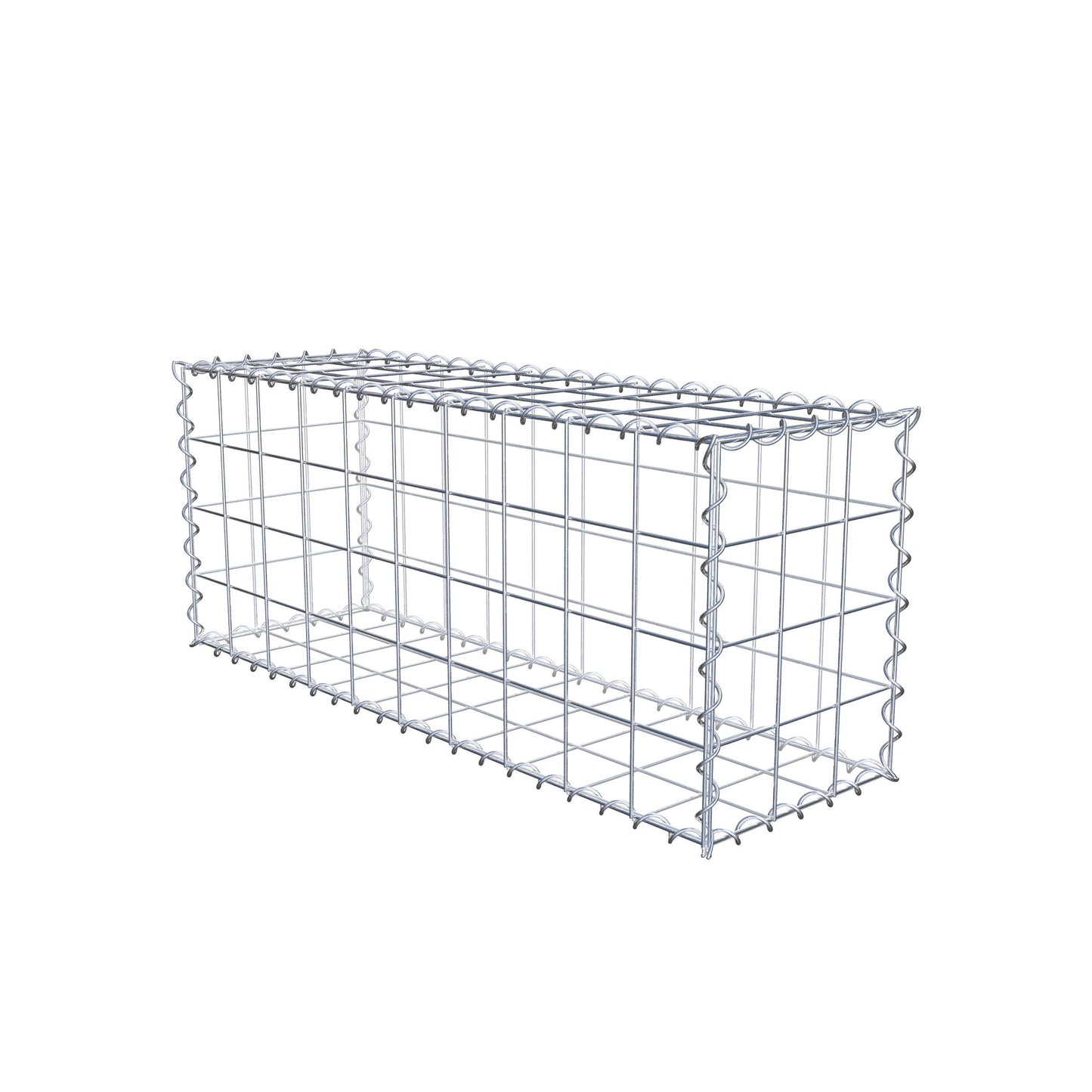 Gabion 100 cm x 40 cm x 30 cm (L x H x P), mailles 10 cm x 10 cm, spirale