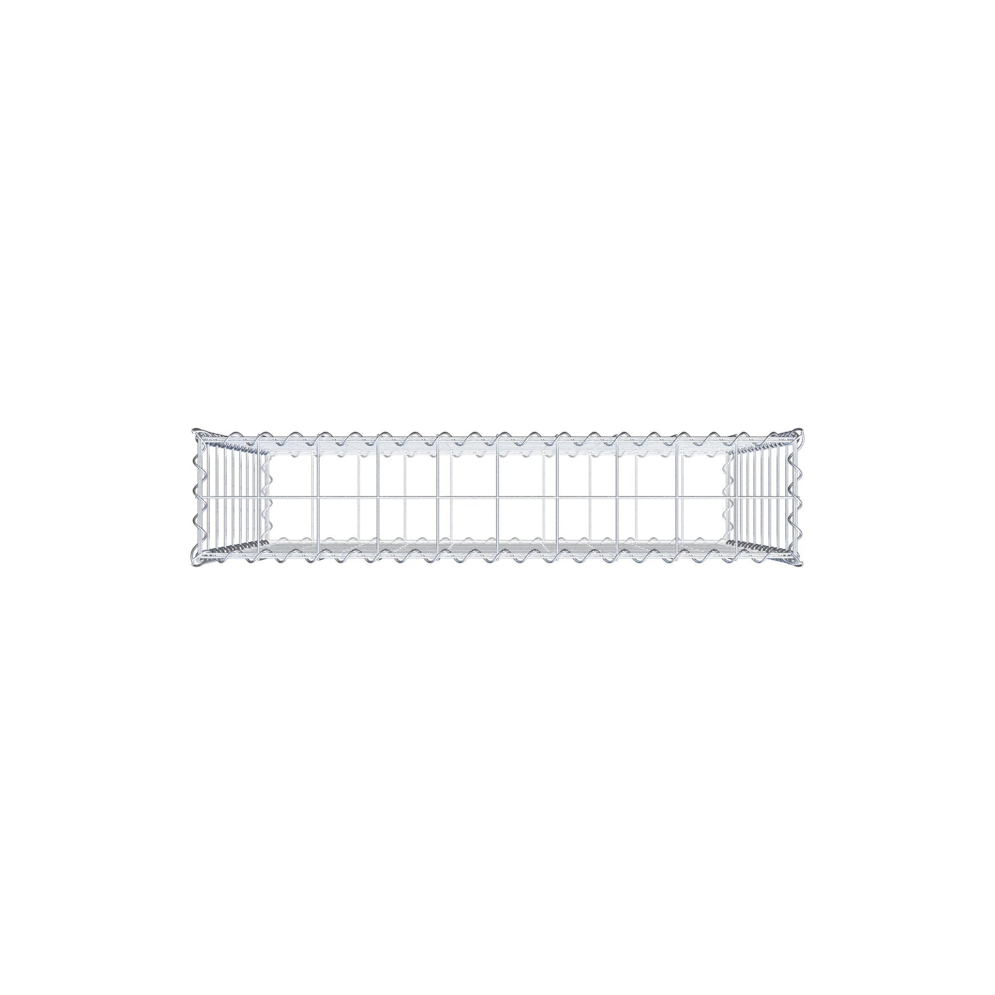 Gabbione 100 cm x 90 cm x 20 cm (L x H x P), maglia 10 cm x 10 cm, spirale