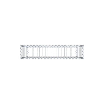 Gabbione 100 cm x 90 cm x 20 cm (L x H x P), maglia 10 cm x 10 cm, spirale