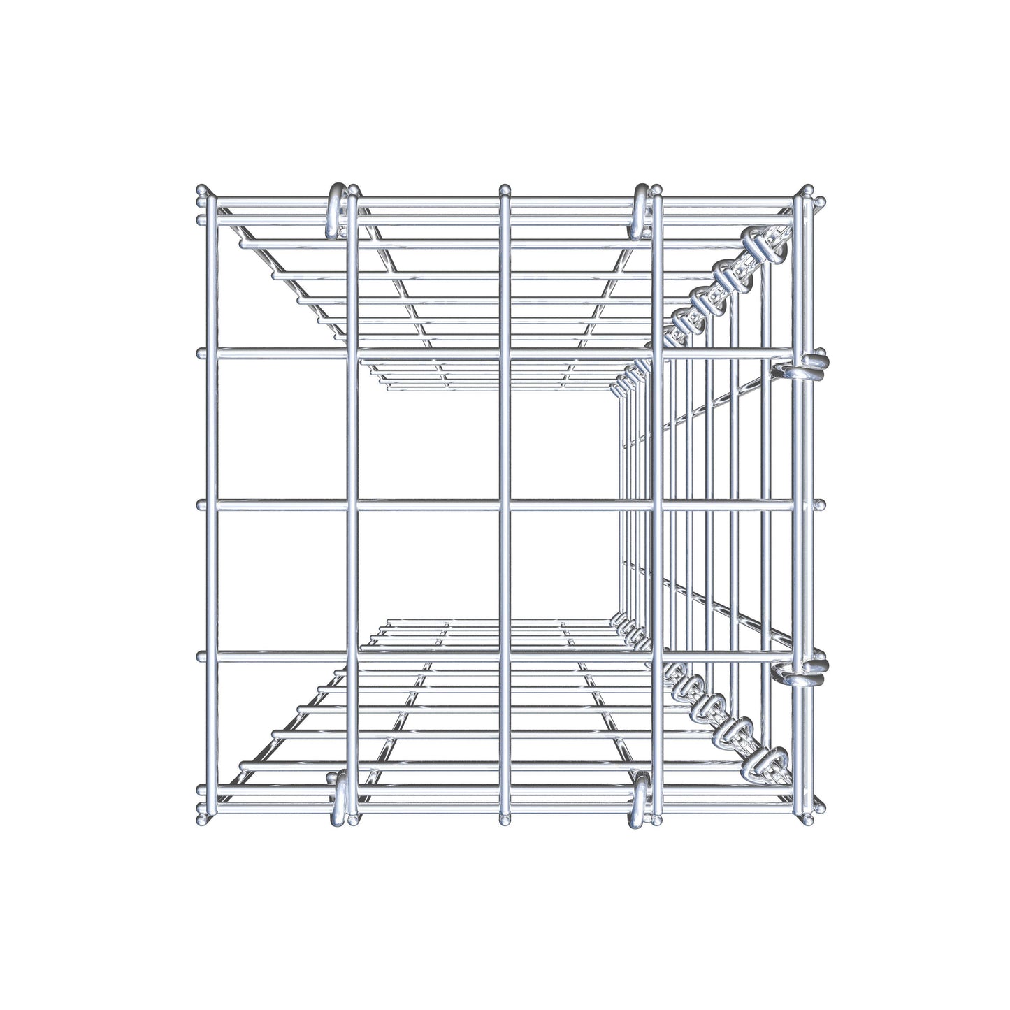 Gabião tipo 4 100 cm x 20 cm x 20 cm (C x A x P), malhagem 5 cm x 10 cm, anel C