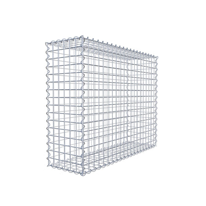 Gabbione 100 cm x 80 cm x 30 cm (L x H x P), maglia 5 cm x 5 cm, spirale