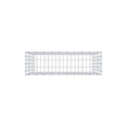 Gabion 100 cm x 100 cm x 30 cm (L x H x P), mailles 5 x 10 cm, anneau en spirale
