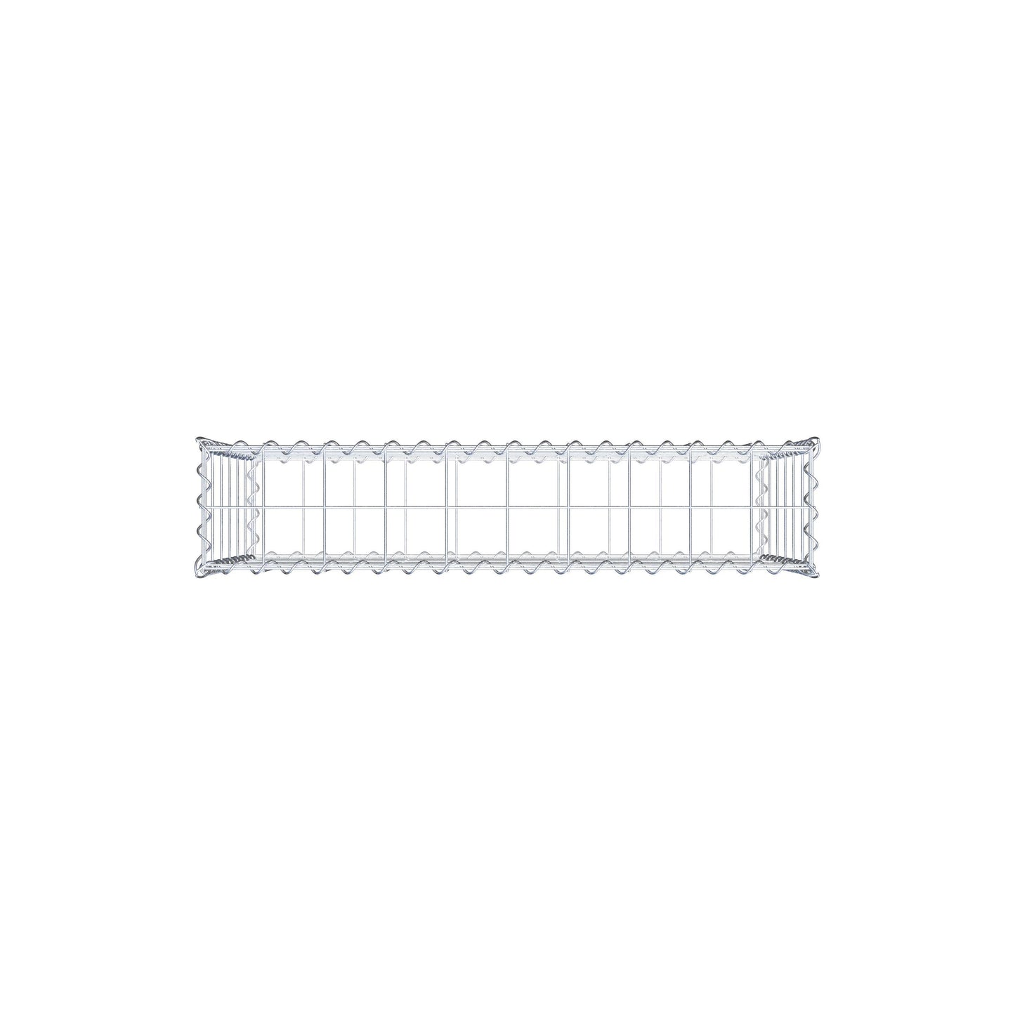 Gabion 100 cm x 60 cm x 20 cm (L x H x D), maskestørrelse 10 cm x 10 cm, spiral