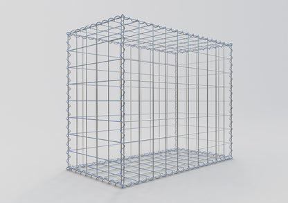 Gabbione 100 cm x 80 cm x 50 cm (L x H x P), maglia 10 cm x 10 cm, spirale