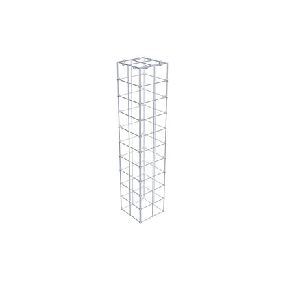 Gavión complementario de tipo 3 100 cm x 20 cm x 20 cm (L x A x P), malla 10 cm x 10 cm, anillo en C