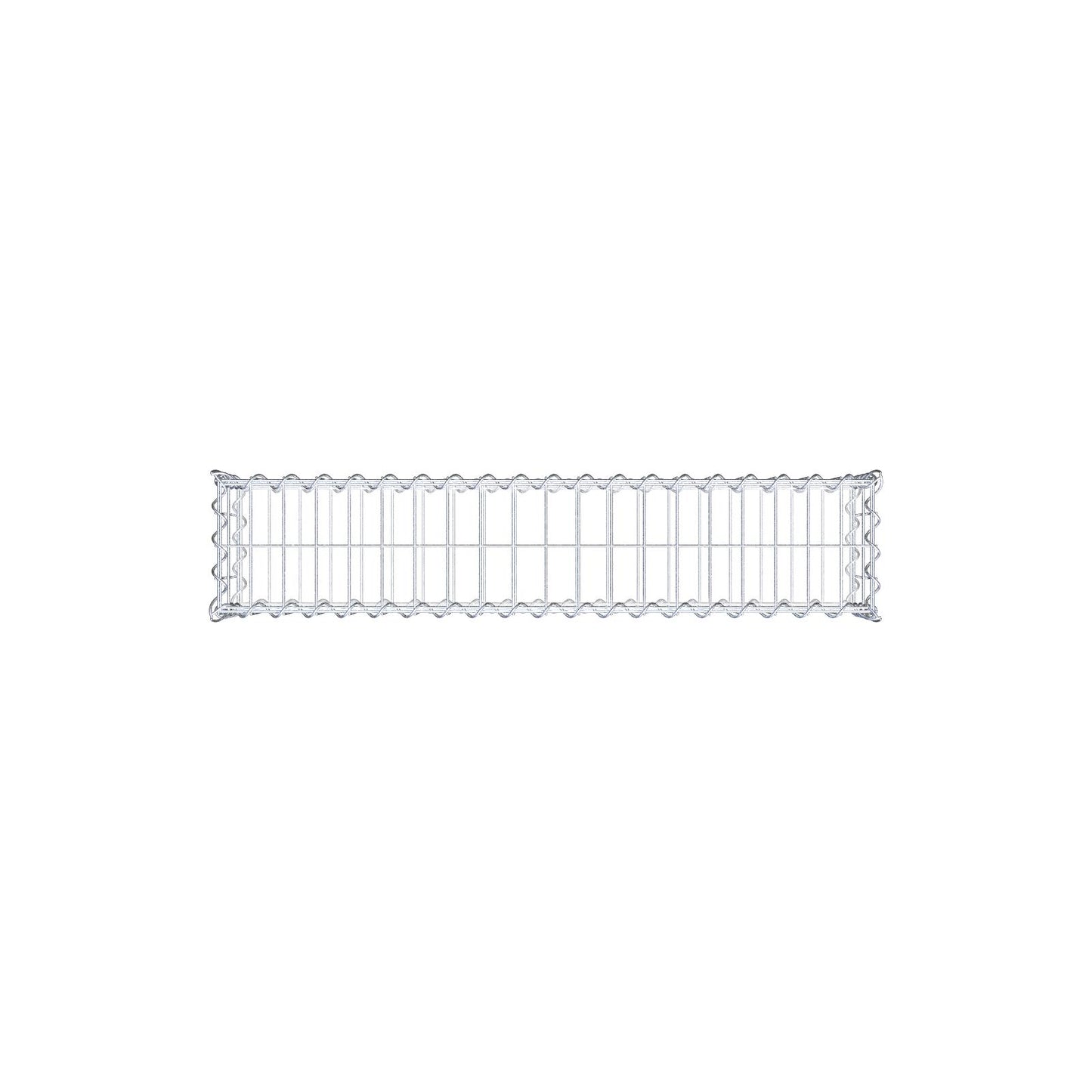 Gabion 100 cm x 20 cm x 20 cm (L x H x P), mailles 5 cm x 10 cm, spirale