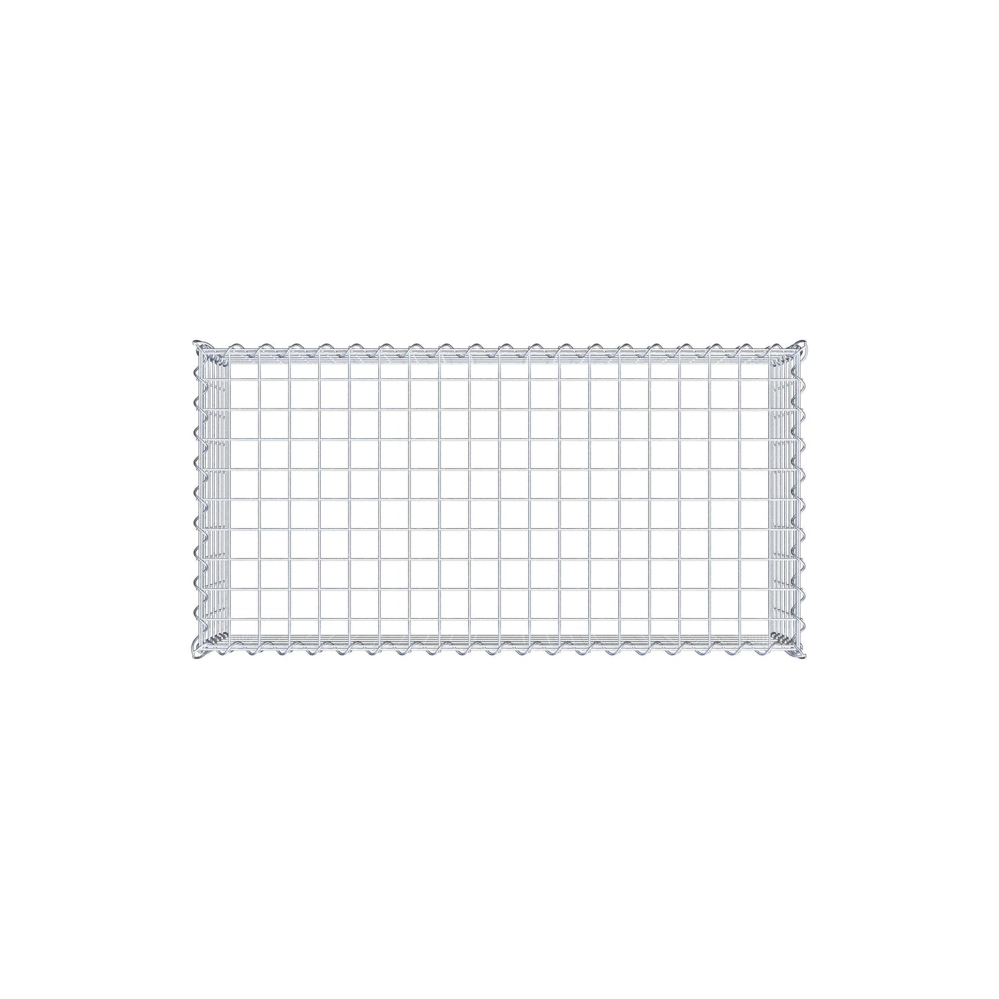 Anbaugabione Typ 3 100 cm x 30 cm x 50 cm (L x H x T), Maschenweite 5 cm x 5 cm, Spirale