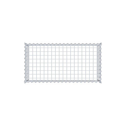 Anbaugabione Typ 3 100 cm x 30 cm x 50 cm (L x H x T), Maschenweite 5 cm x 5 cm, Spirale