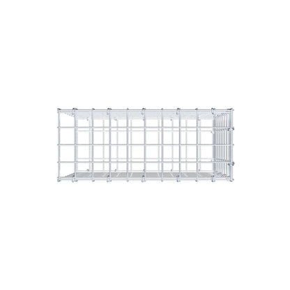 Monteret gabion type 2 50 cm x 40 cm x 20 cm (L x H x D), maskestørrelse 5 cm x 5 cm, C-ring