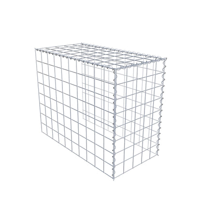 Gabion rapporté type 4 100 cm x 80 cm x 50 cm (L x H x P), mailles 10 cm x 10 cm, spirale