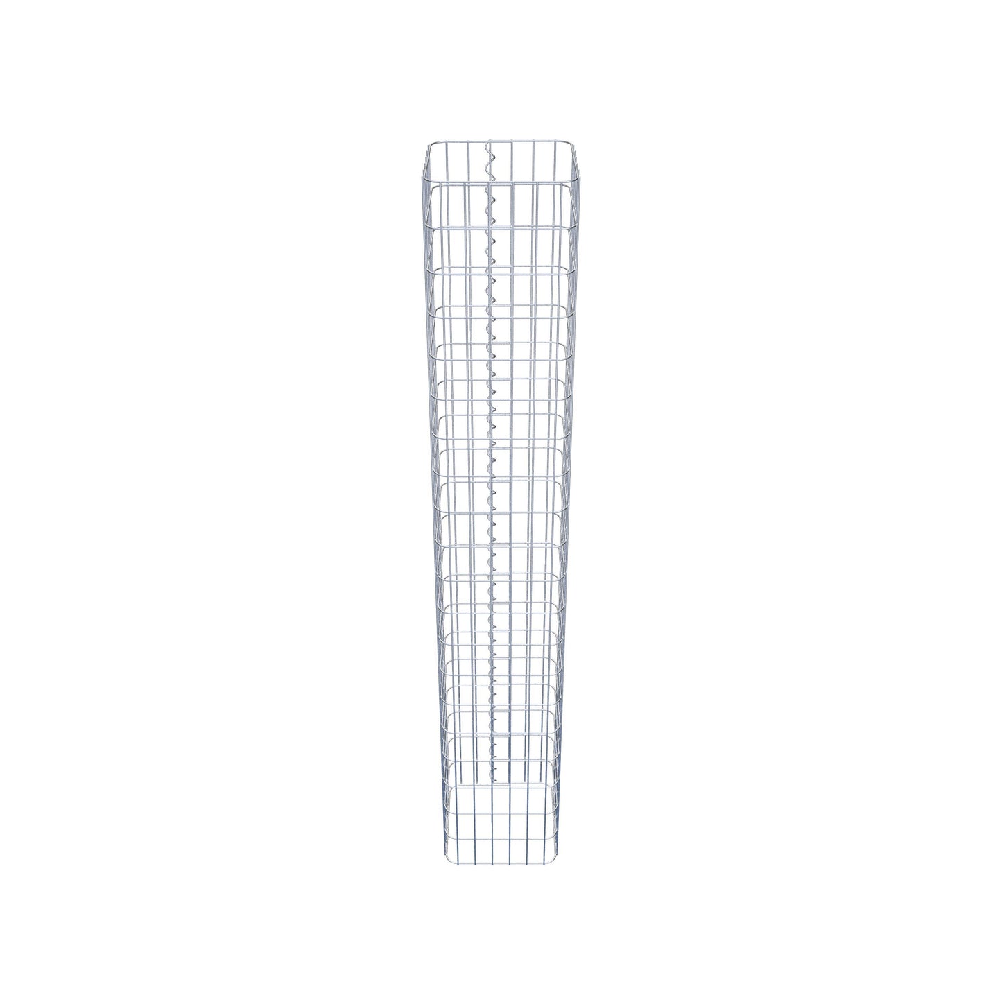 Colonne de gabion carrée 32 cm x 32 cm, 200 cm de hauteur, MW 5 cm x 10 cm