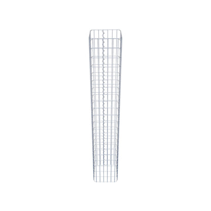 Colonne de gabion carrée 32 cm x 32 cm, 200 cm de hauteur, MW 5 cm x 10 cm