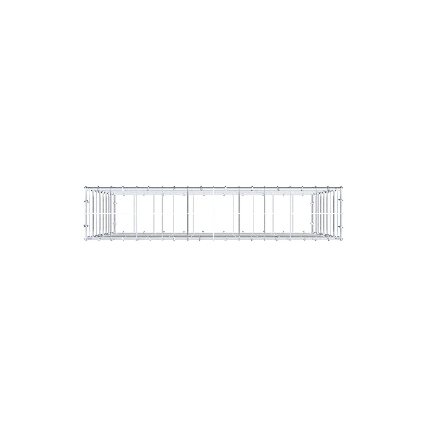 Gabion 100 cm x 90 cm x 20 cm (L x H x D), maskestørrelse 10 cm x 10 cm, C-ring