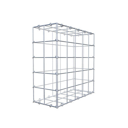 Gabion 50 cm x 50 cm x 20 cm (L x H x D), maskestørrelse 10 cm x 10 cm, C-ring