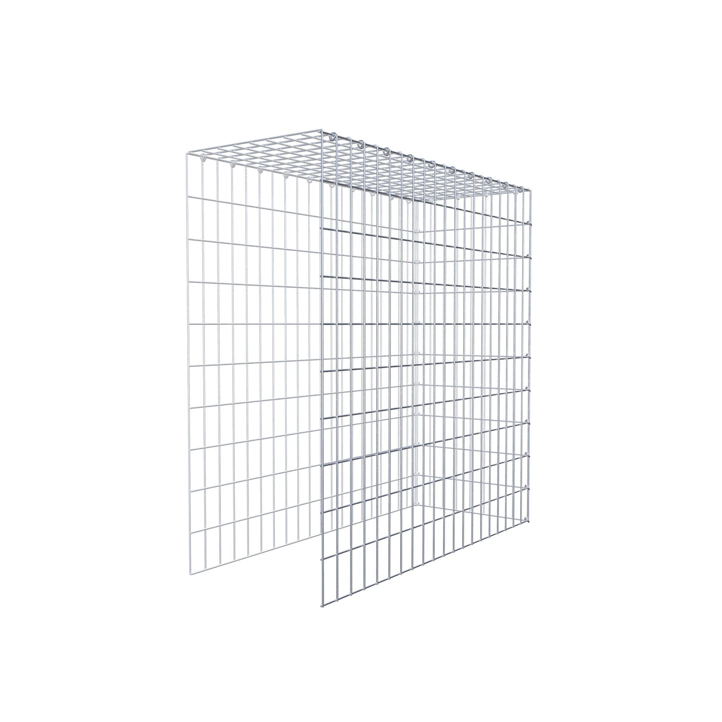 Extra gabion typ 4 100 cm x 100 cm x 40 cm (L x H x D), maskstorlek 5 cm x 10 cm, C-ring