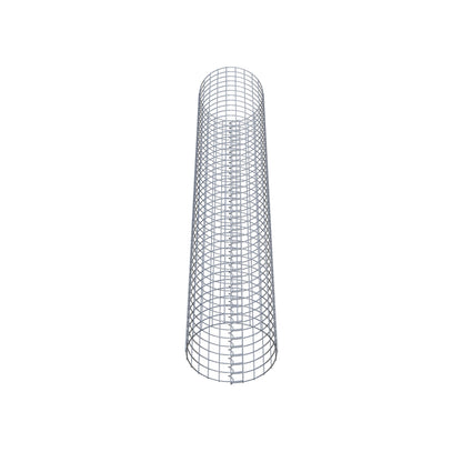 Coluna de gabião redonda 37 cm de diâmetro, 200 cm de altura, malhagem 5 cm x 5 cm