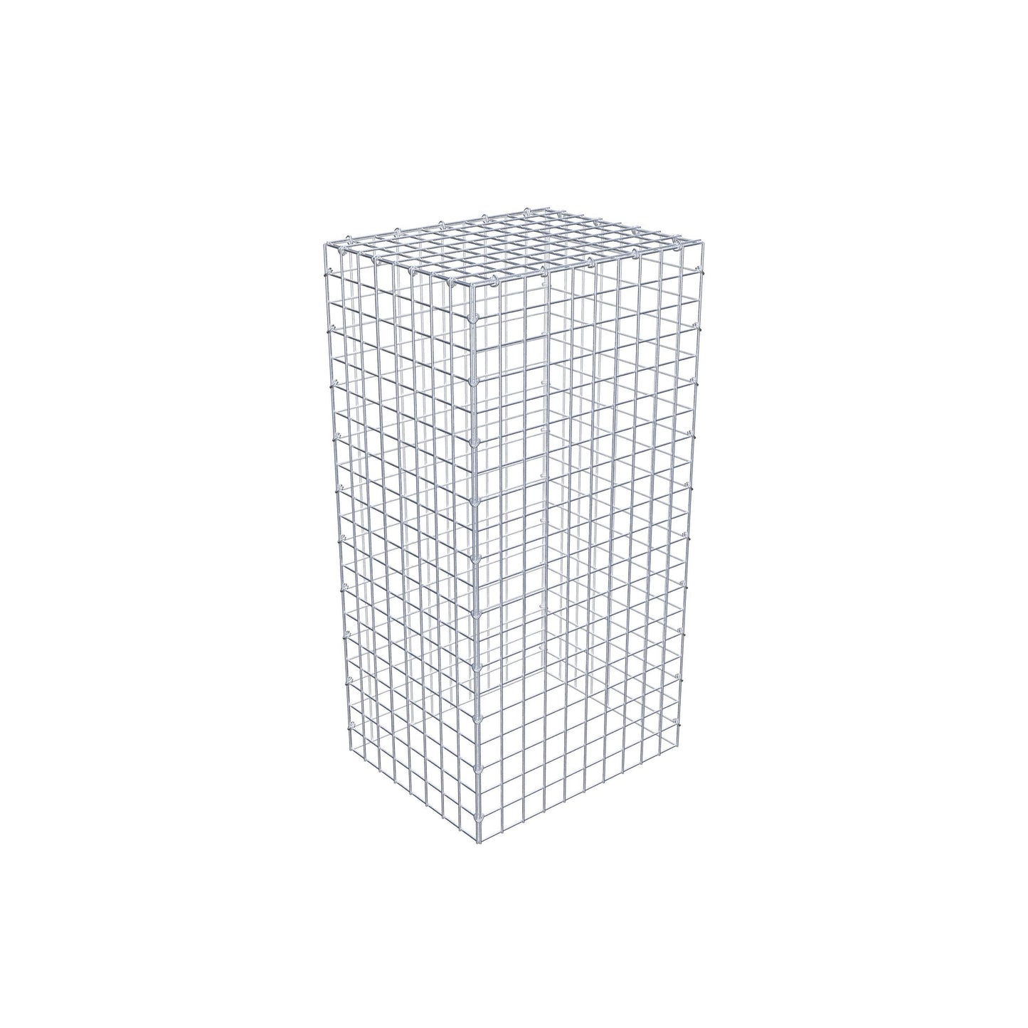Gavión complementario de tipo 3 100 cm x 40 cm x 50 cm (L x A x P), malla 5 cm x 5 cm, anillo en C