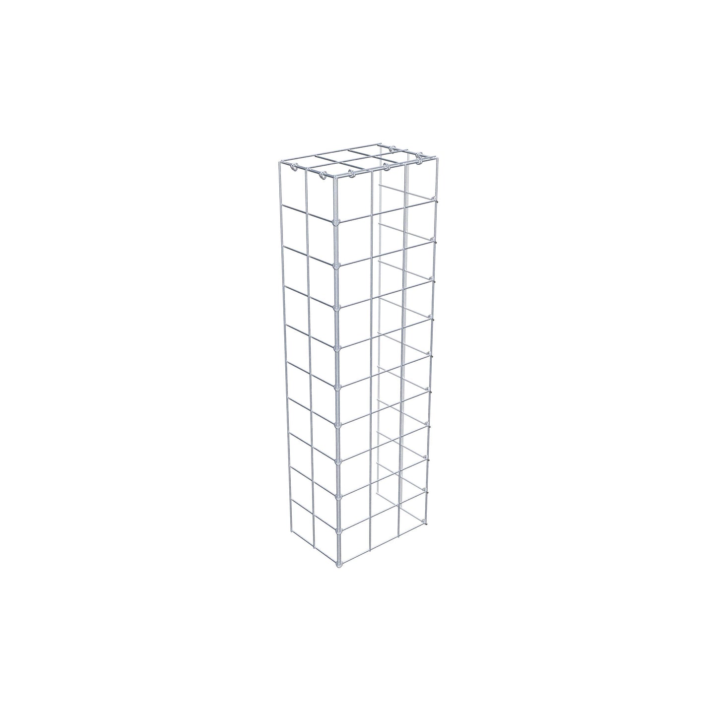 Monteret gabion type 4 100 cm x 20 cm x 30 cm (L x H x D), maskestørrelse 10 cm x 10 cm, C-ring