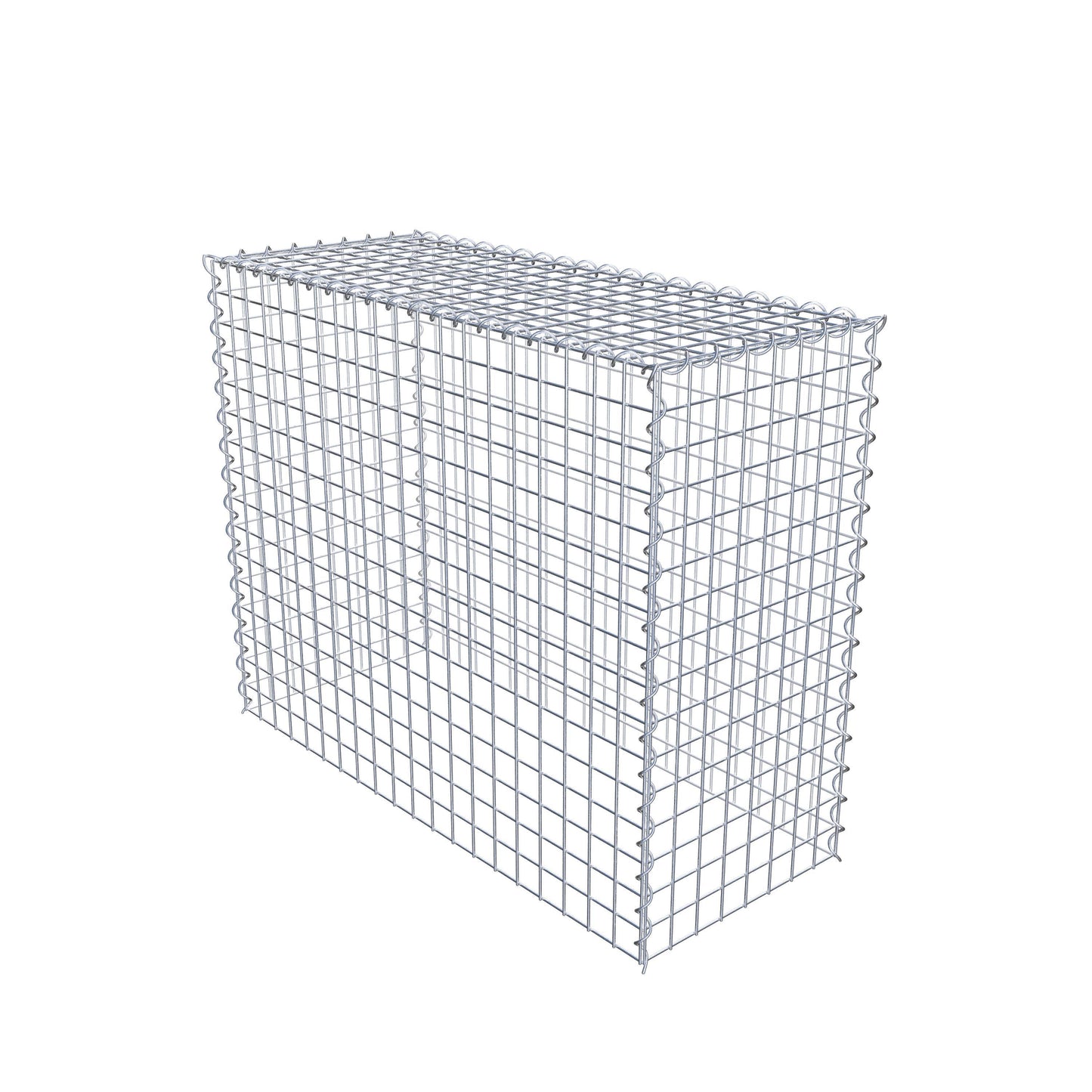 Gabbione aggiuntivo tipo 3 100 cm x 80 cm x 40 cm (L x H x P), dimensione maglia 5 cm x 5 cm, a spirale