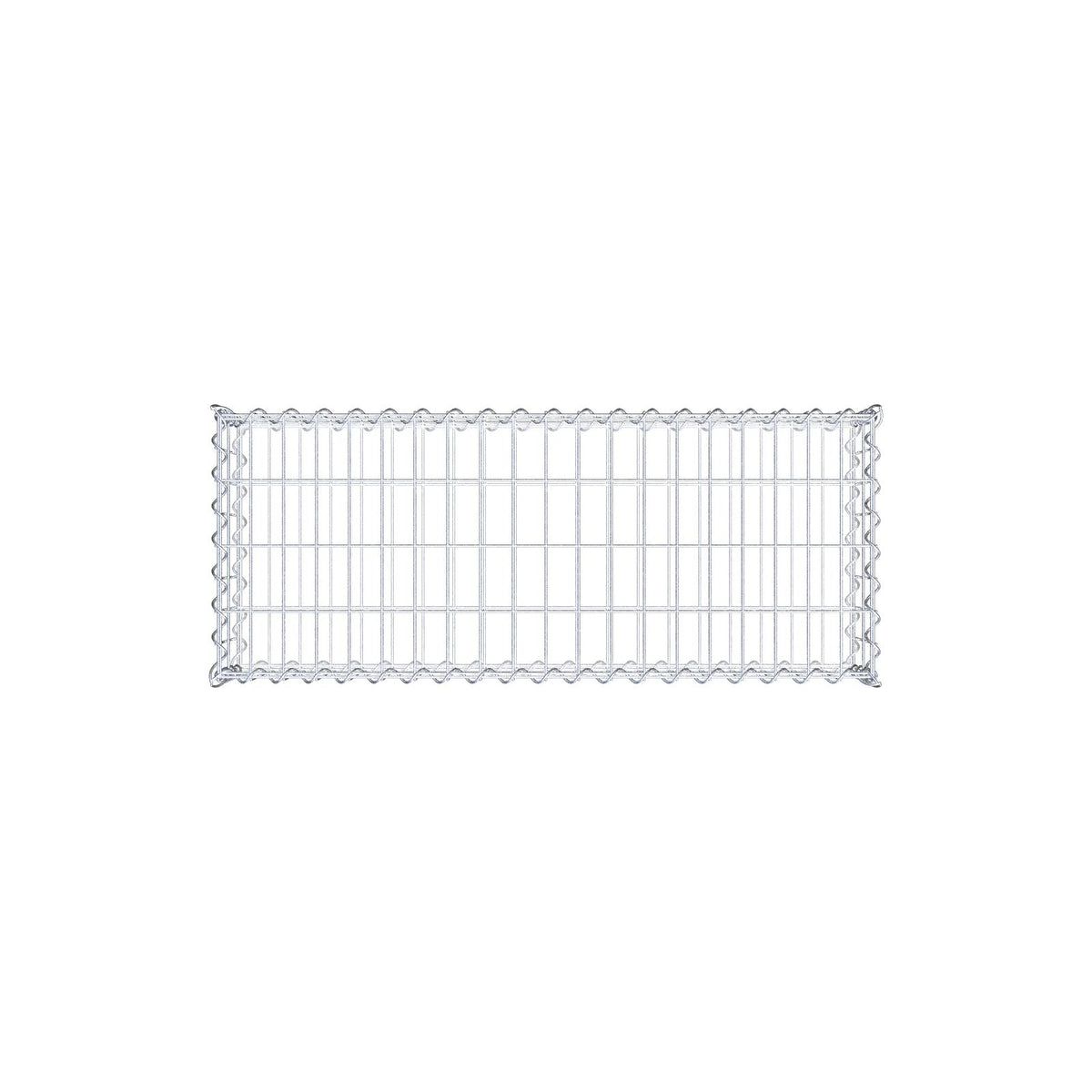 Gabion 100 cm x 20 cm x 40 cm (L x H x D), maskestørrelse 5 cm x 10 cm, spiral