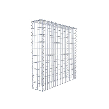 Grown-on gabion type 3 100 cm x 100 cm x 20 cm (L x H x D), mesh size 5 cm x 10 cm, spiral